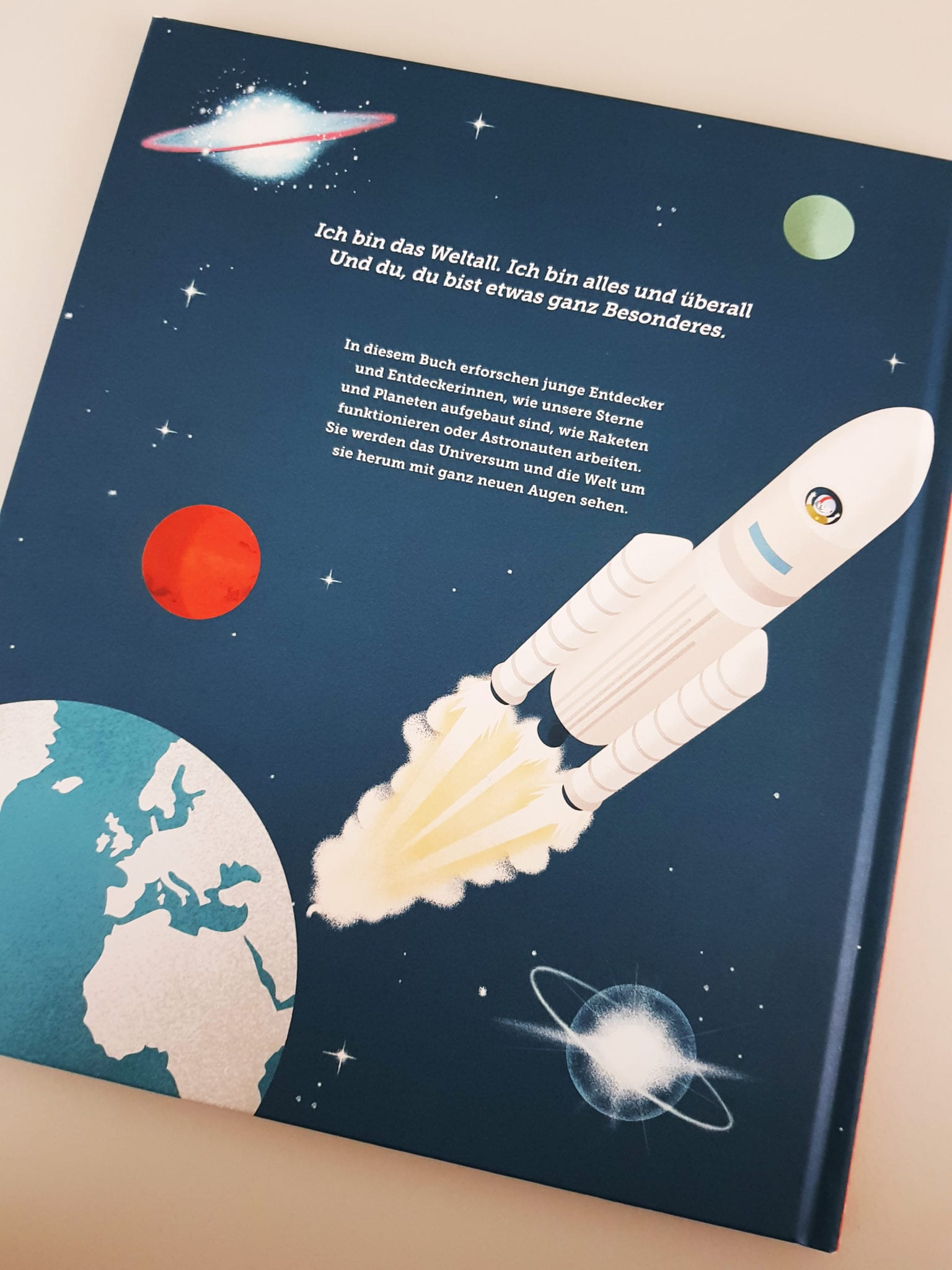 Space Kids kleine gestalten Verlag Buchrückseite