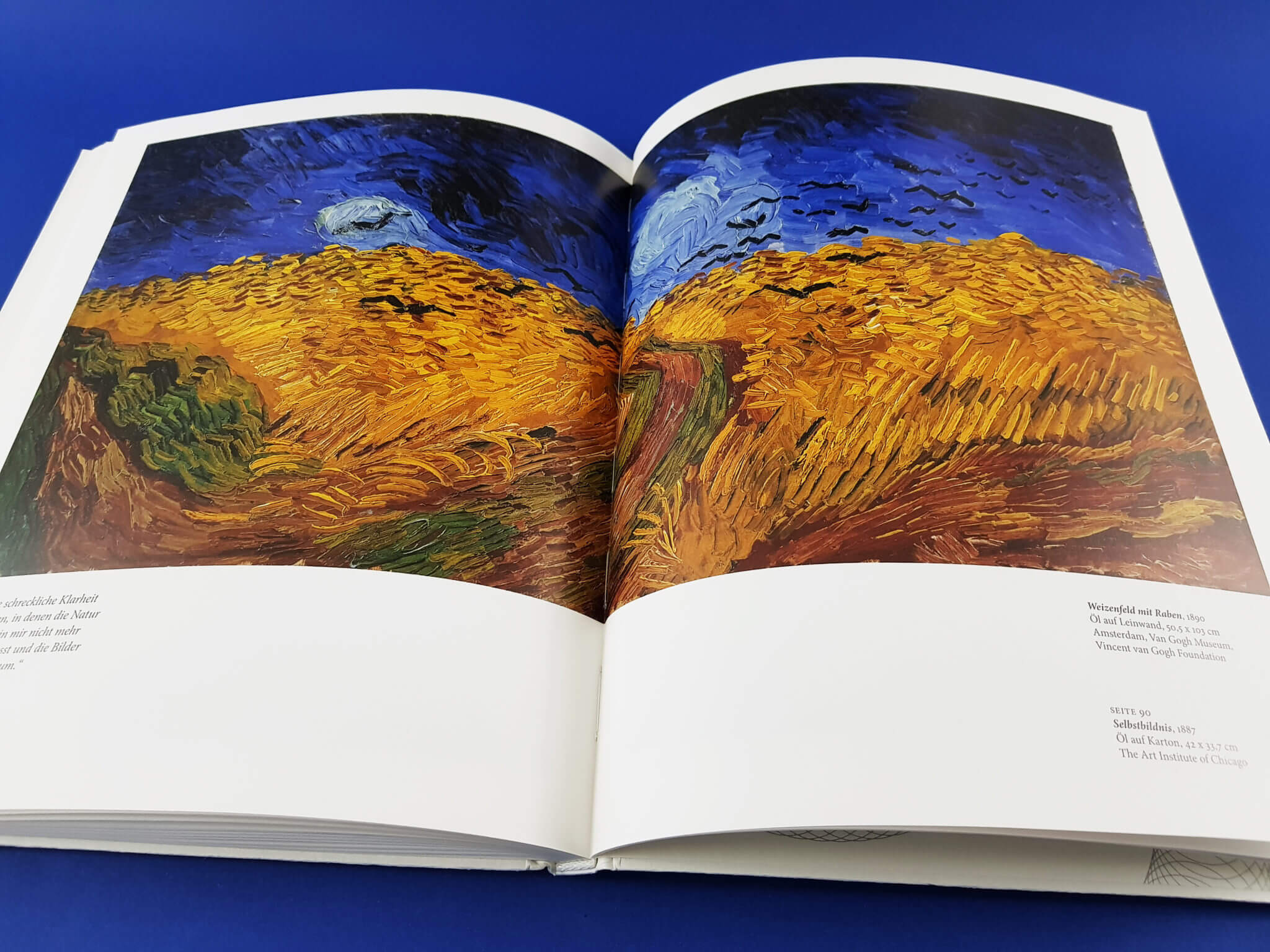 Van Gogh TASCHEN Verlag kleine Reihe aufgeschlagene Doppelseite