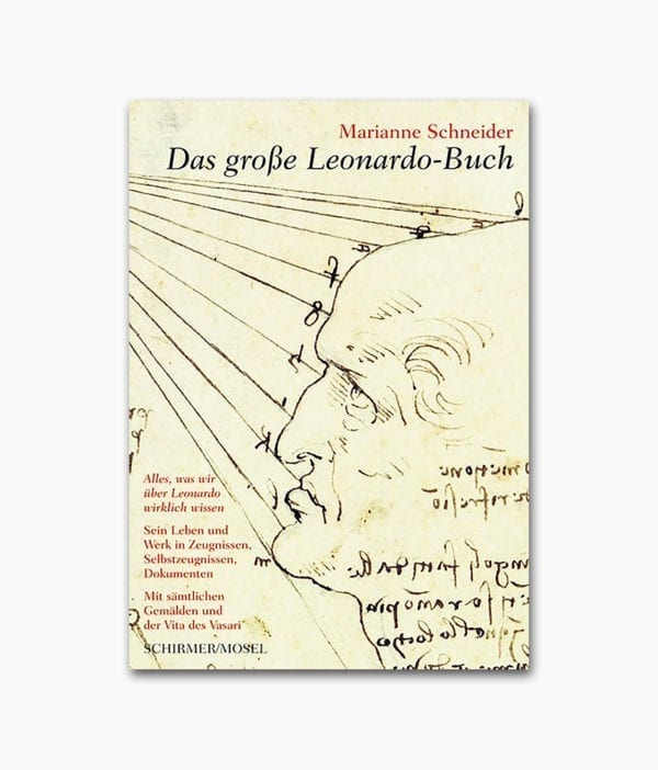 Cover des Kunstbuches mit dem Buchtitel Das große Leonardo Buch erschienen im Schirmer/Mosel Verlag