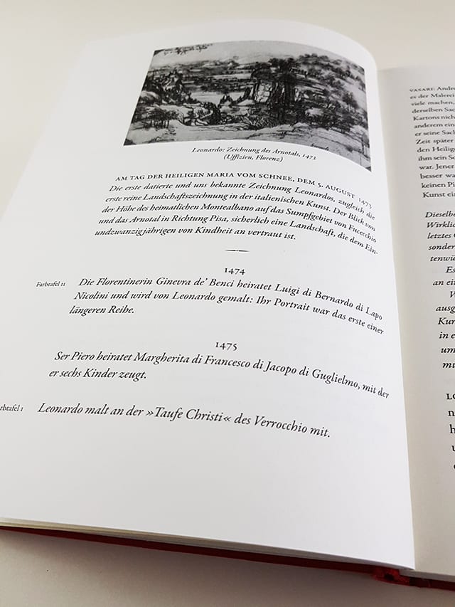 Das große Leonardo Buch Schirmer/Mosel Verlag Kunstbücher Seite Innenansicht