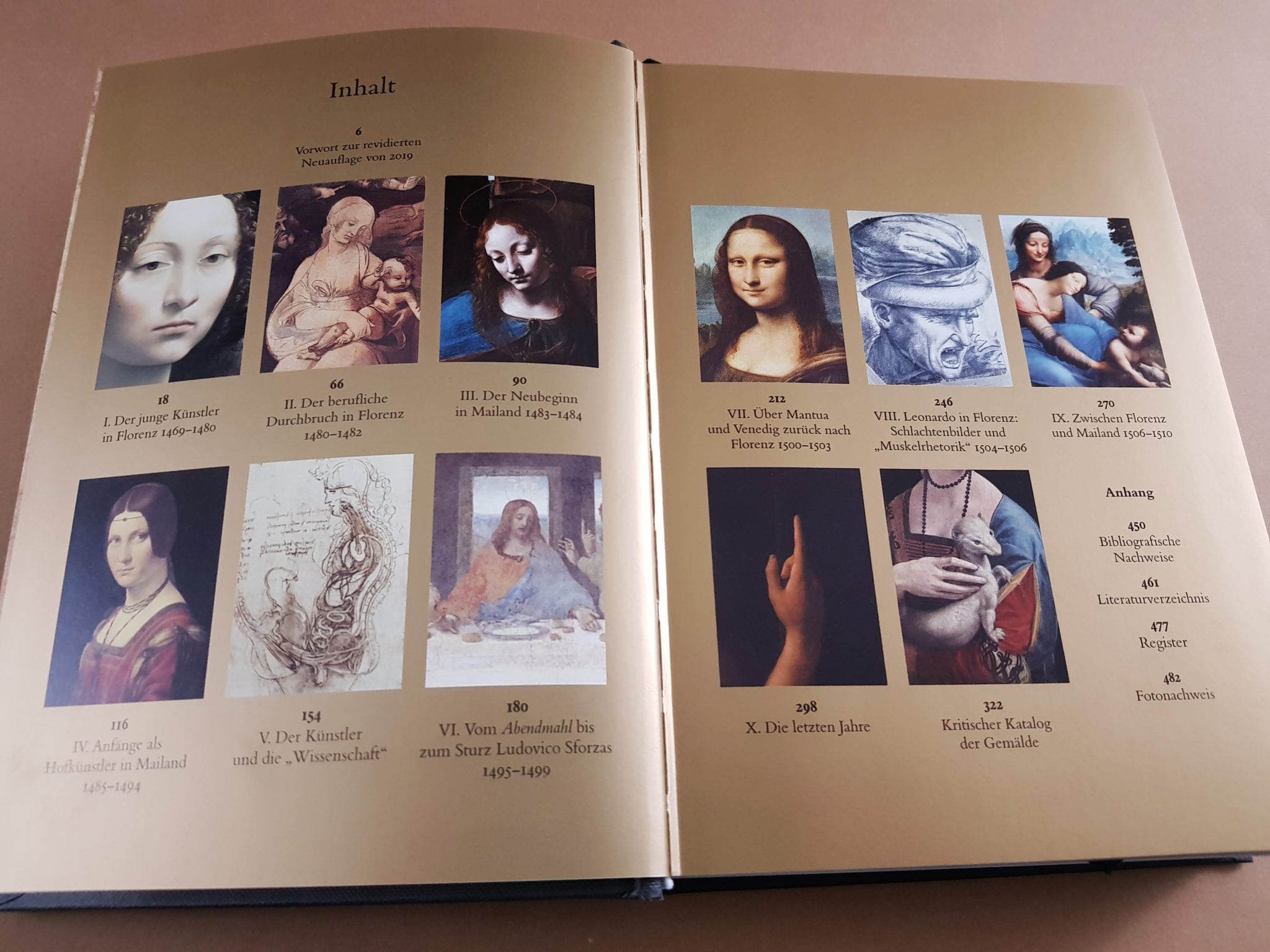 Leonardo da Vinci Sämtliche Gemälde TASCHEN Verlag Inhaltsverzeichnis