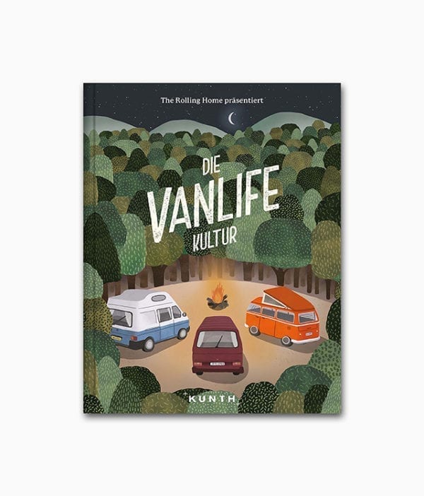 Cover des Abenteuer Bildbands namens Die Vanlife Kultur erschienen im Kunth Verlag