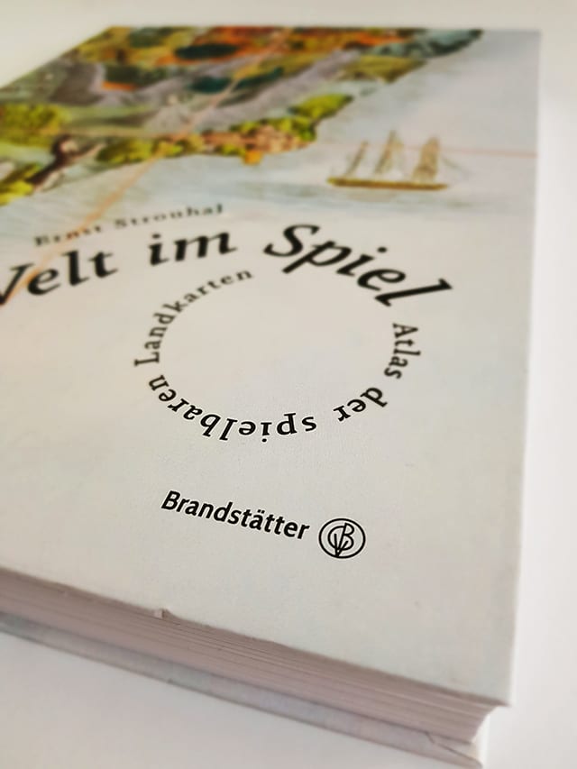 Die Welt im Spiel Atlas der spielbaren Landkarten Brandstätter Verlag Verlagslogo