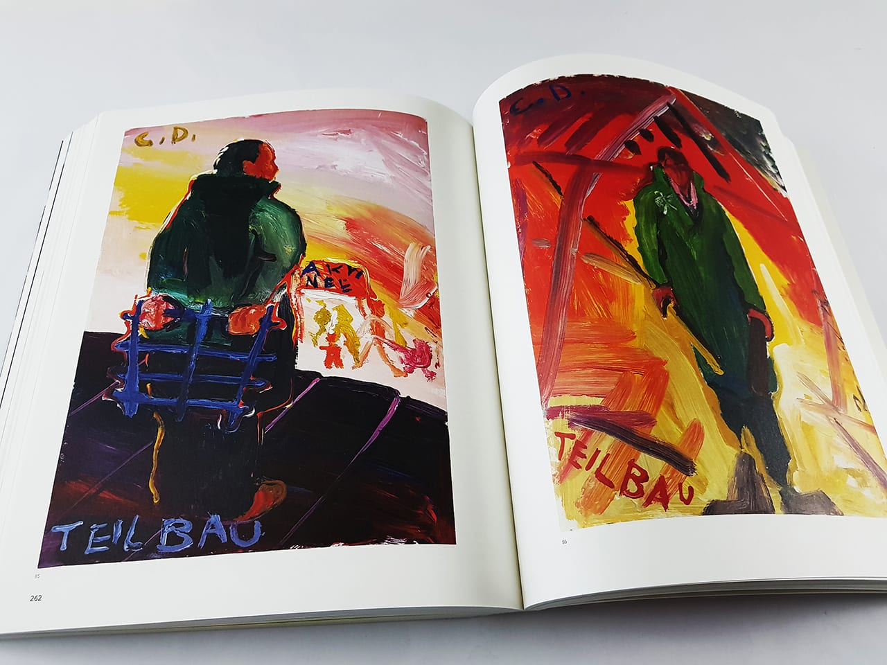 Große Realistik & Große Abstraktion Zeichnungen von Max Beckmann bis Gerhard Richter Kerber Verlag Doppelseite Innenansicht