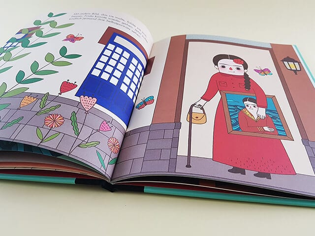 Frida Kahlo Little People Big Dreams Insel Verlag aufgeschlagene Doppelseite