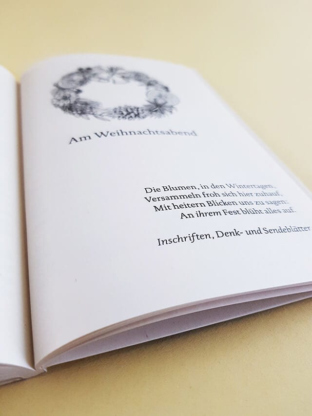 Ein Weihnachtsabend mit Johann Wolfgang Goethe Reclam Verlag aufgeschlagenes Buch