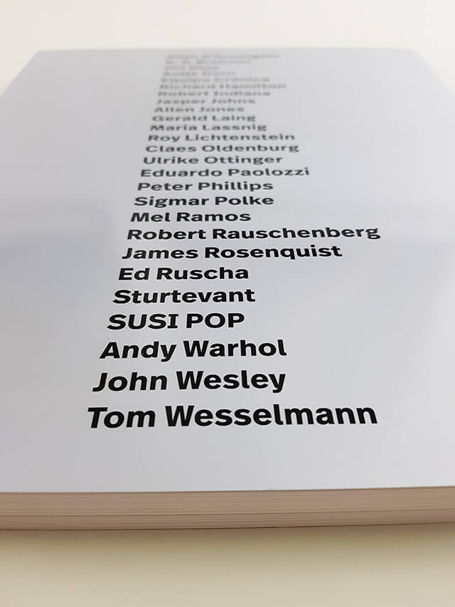 Pop on Paper Kerber Verlag Buchrückseite