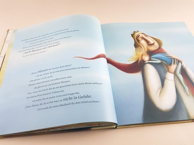 Der kleine Prinz Mixtvision Verlag aufgeschlagenes Kinderbuch