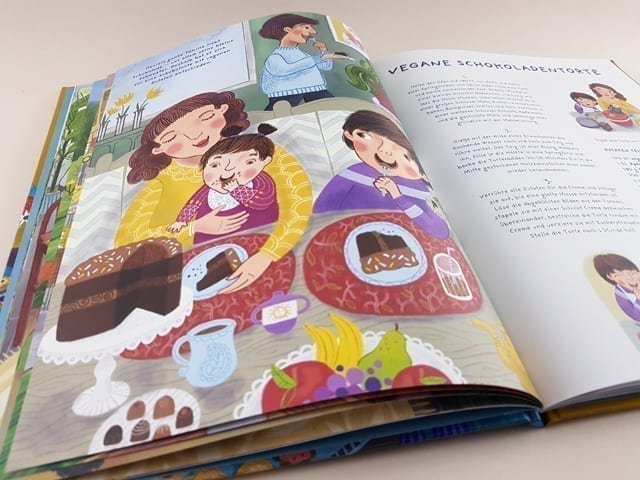 Kuchen zum Frühstück Prestel Verlag aufgeschlagenes Kinderbuch