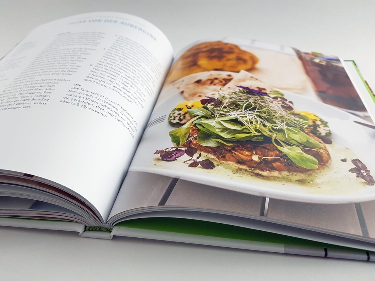 The Green Garden Dorling Kindersley Verlag aufgeschlagenes Kochbuch