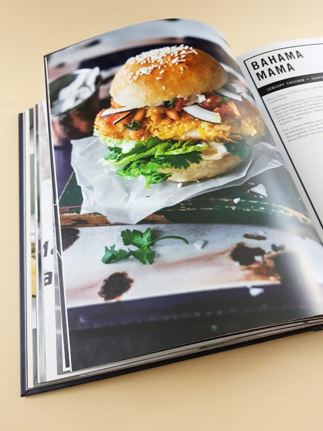Die Burger Formel ZS Verlag aufgeschlagenes Kochbuch
