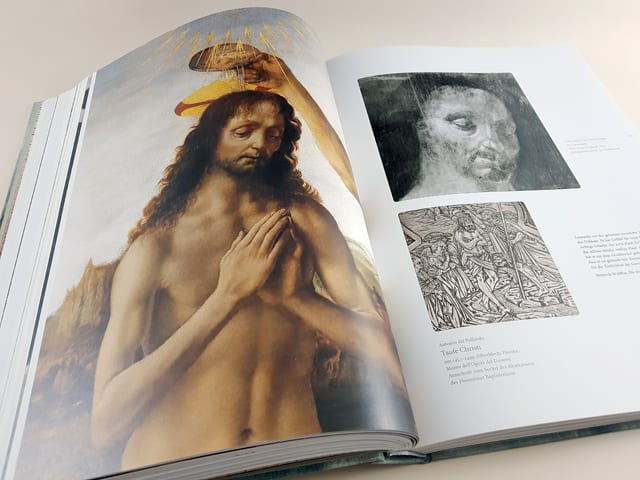 Leonardo da Vinci Die Gemälde Prestel Verlag aufgeschlagener Bildband