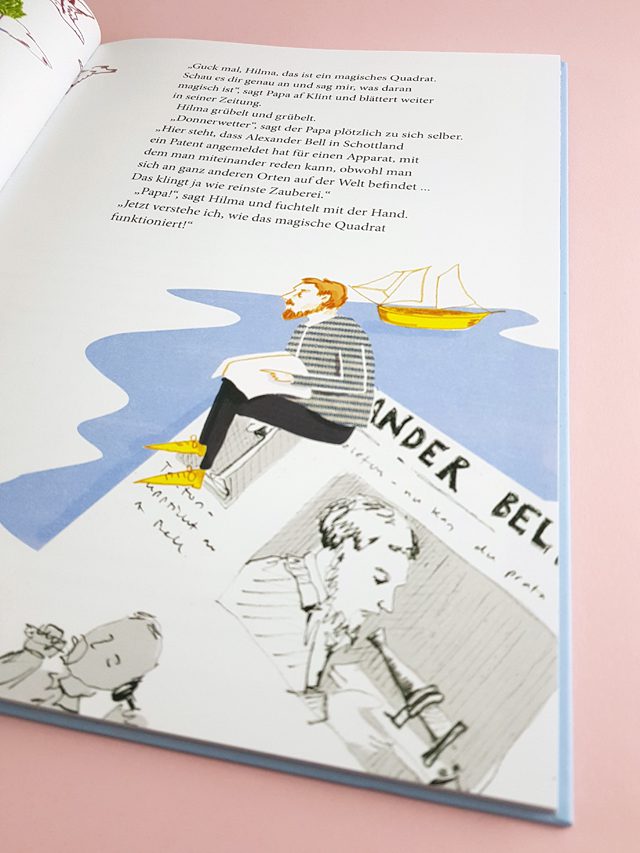 Die unsichtbare Welt von Hilma af Klint E.A. Seemann Verlag aufgeschlagenes Kinderbuch